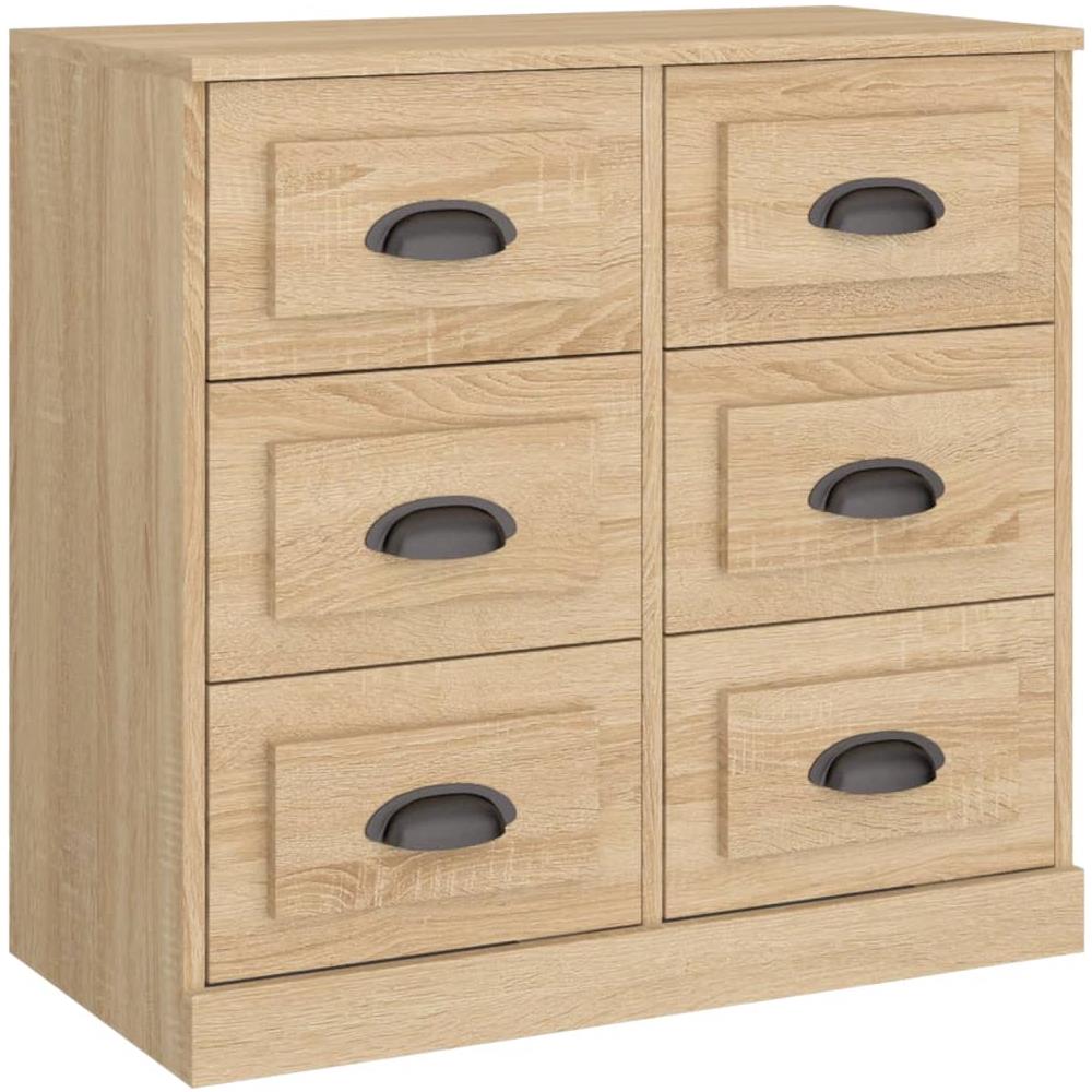 Credenza Rovere Sonoma 70x35,5x67,5 Cm In Legno Multistrato - Foto 2
