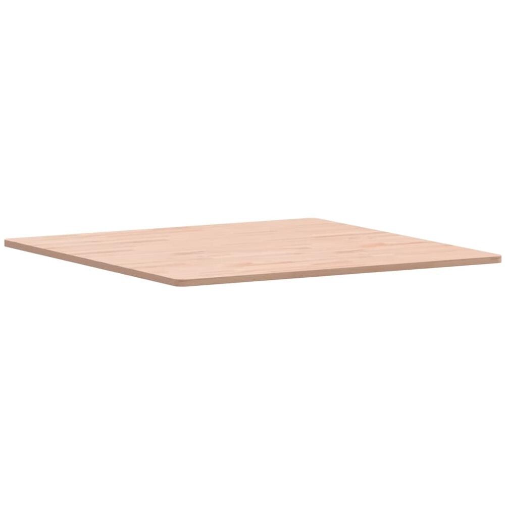 Piano Per Tavolo 80x80x1,5 Cm Quadrato Legno Massello Di Faggio - Foto 3