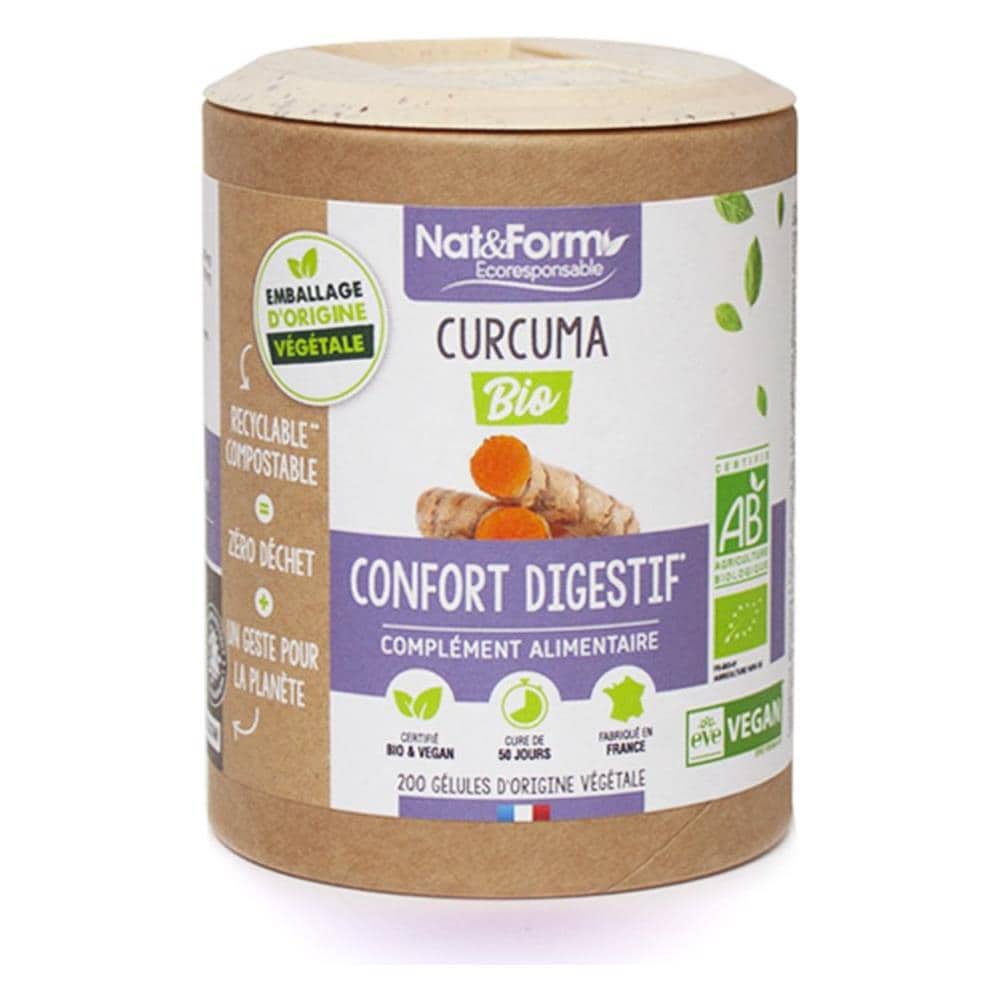 Curcuma Bio 200 Gelules Vegetales Comfort Digestivo - Foto 1