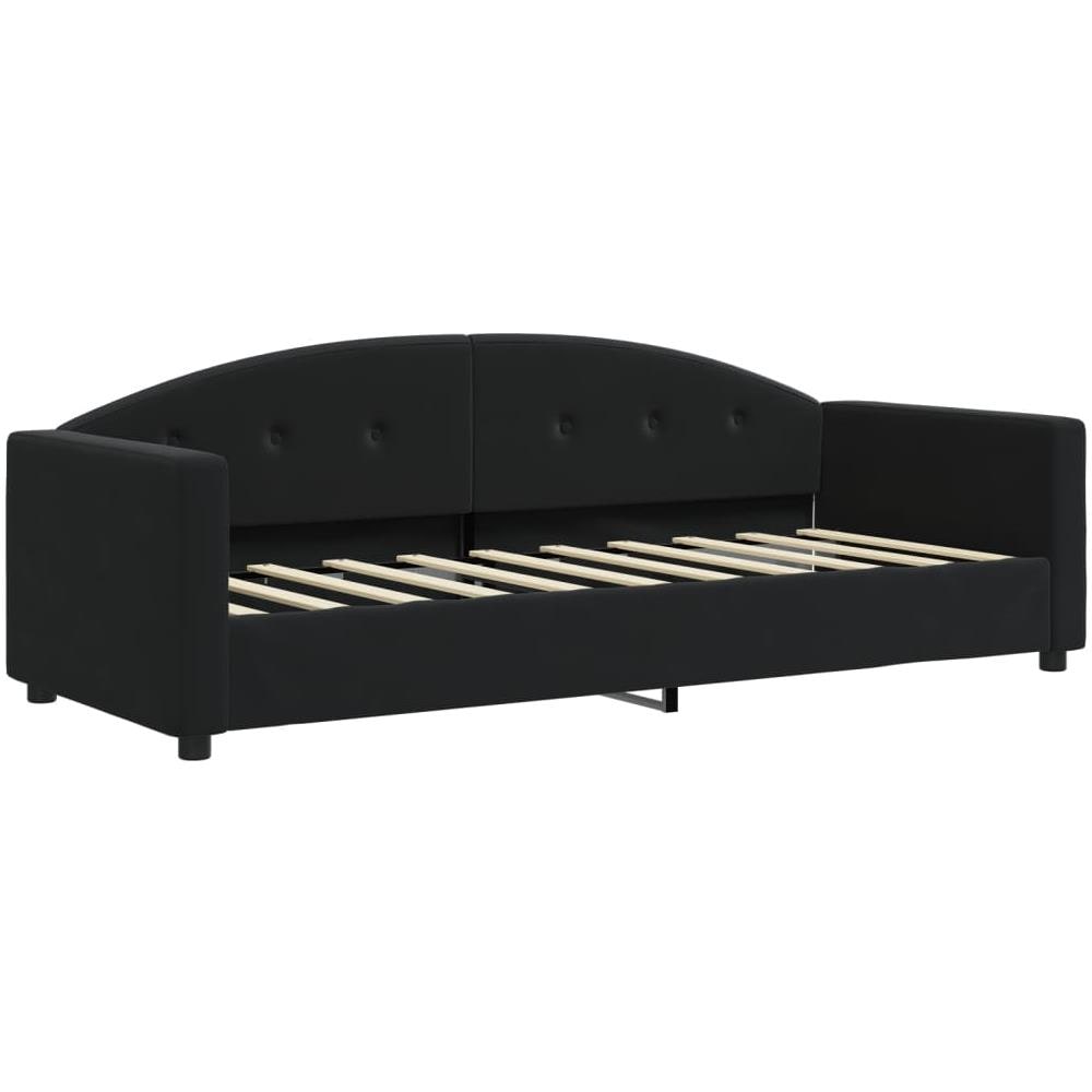Letto Da Giorno Nero 80x200 Cm In Velluto - Foto 1