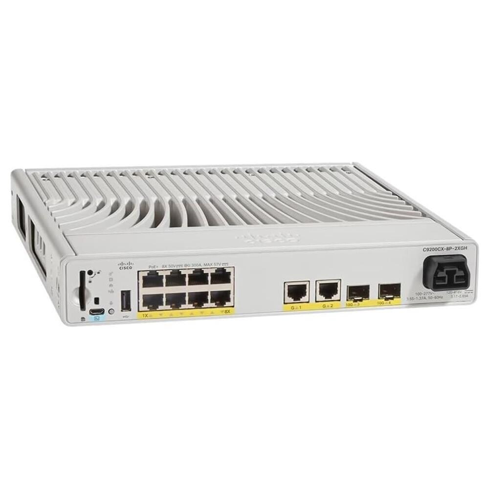 C9200CX-8P-2XGH-E Switch di Rete Gestito con 8 Porte Gigabit Ethernet (10/100/1000) Supporto Power Over Ethernet (PoE) - Foto 1