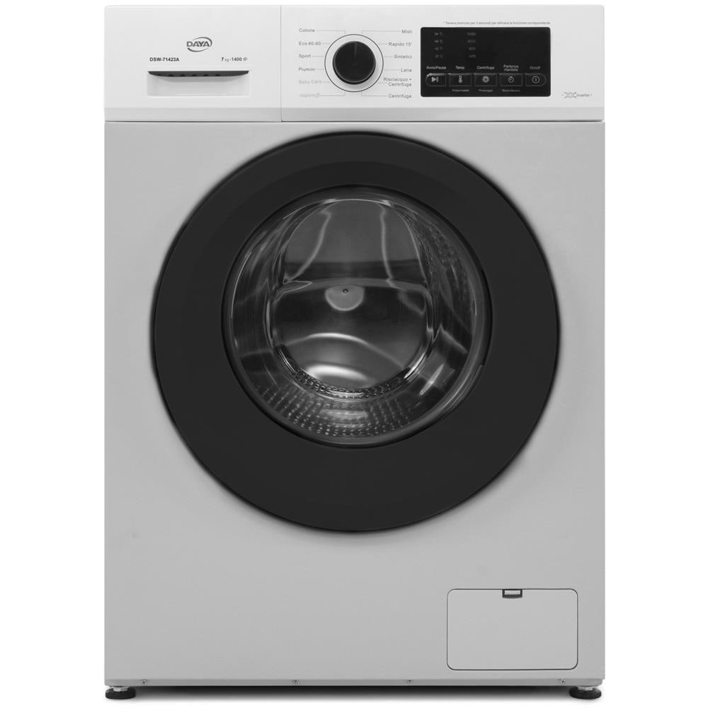 Lavatrice a carica frontale | Classe A | BLDC Inverter | Profondità slim | Capacità 6 kg | 1000 giri /minuto | Programma Vapore - Foto 1