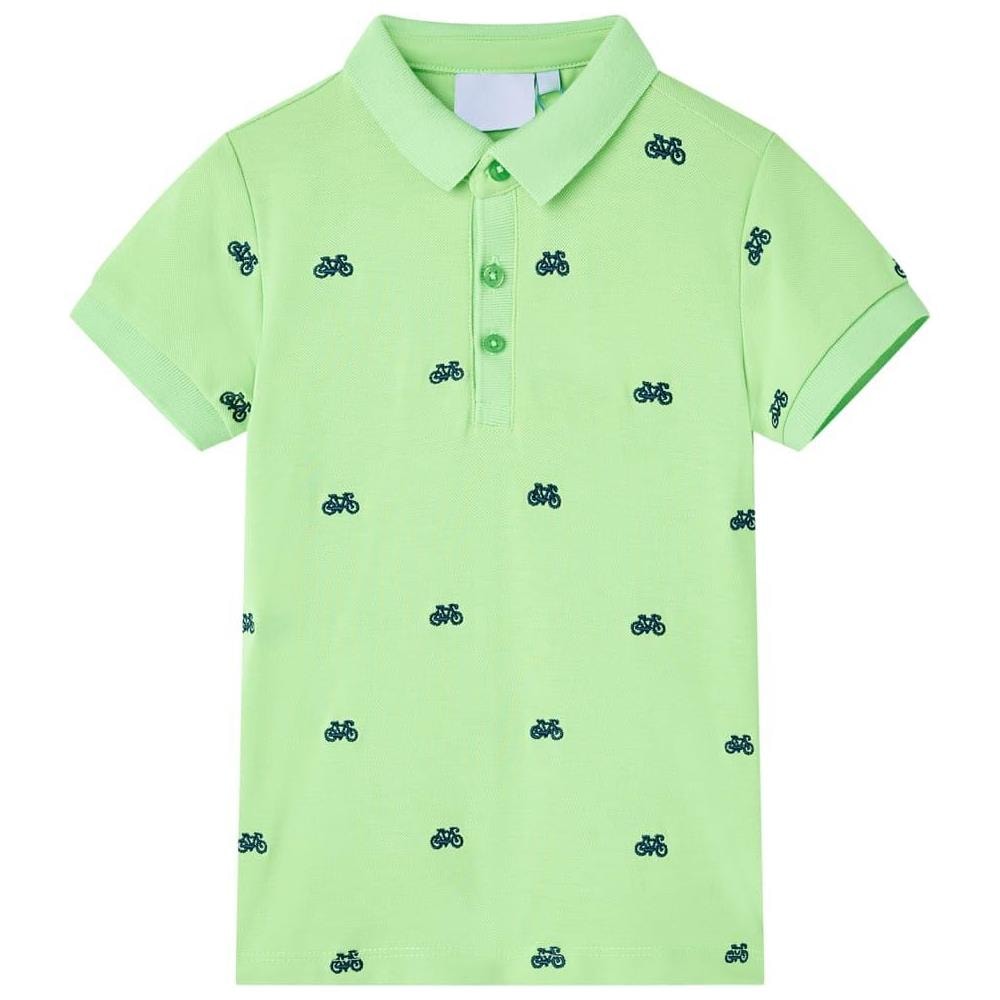 Polo da Bambino Verde Neon 92 - Foto 1
