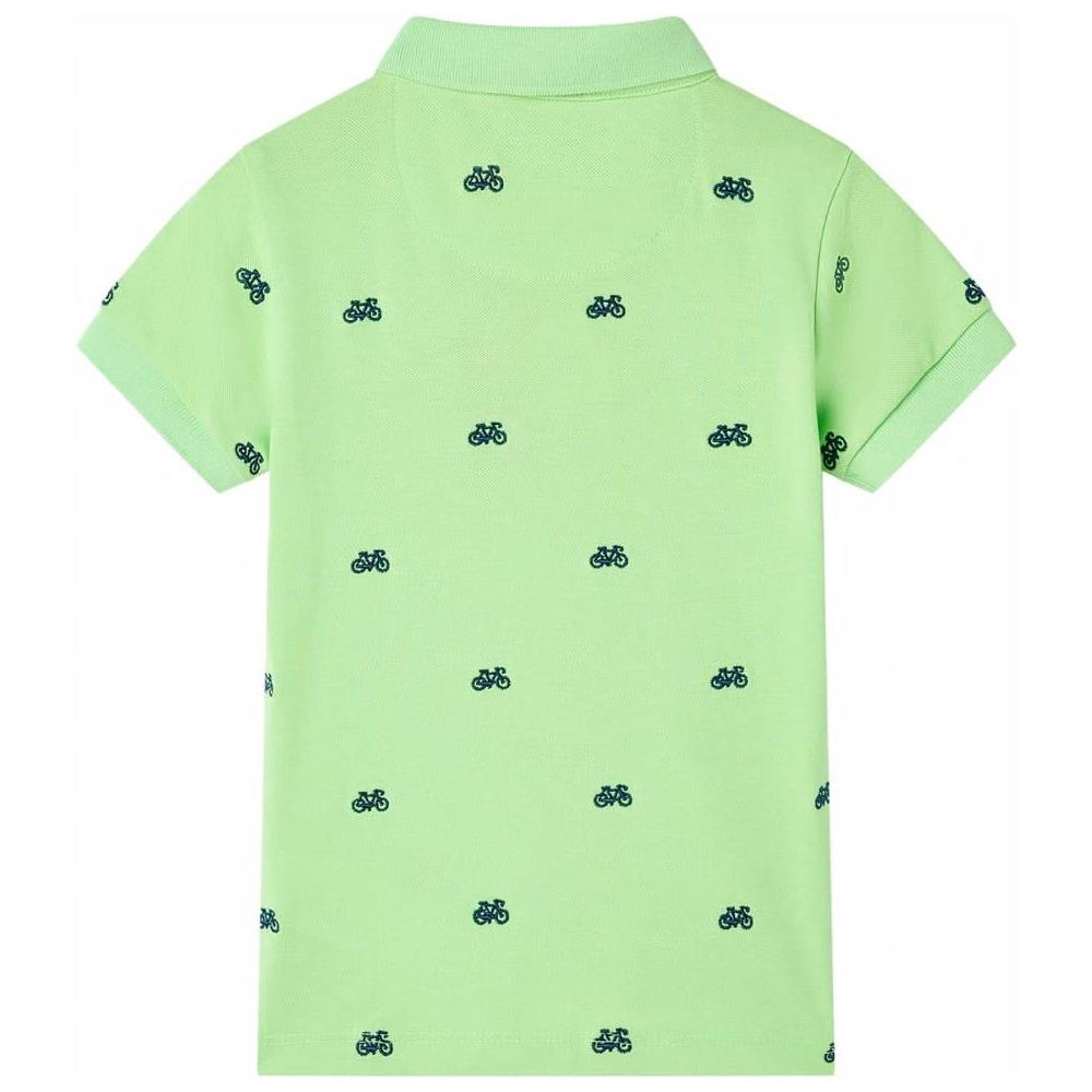 Polo da Bambino Verde Neon 92 - Foto 2