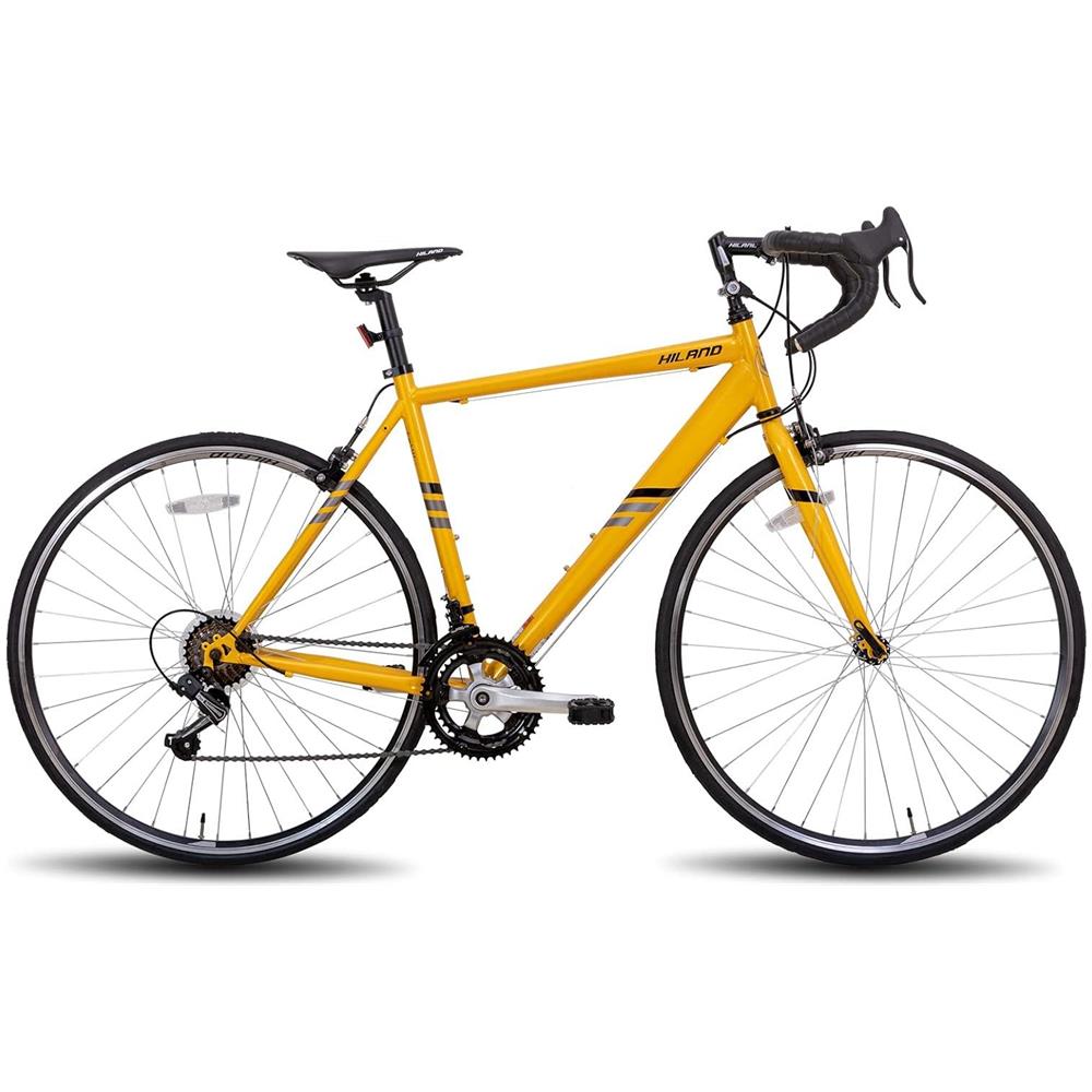 Bicicletta da corsa 700c in acciaio City Commuter - 14 velocità - Giallo - Foto 1