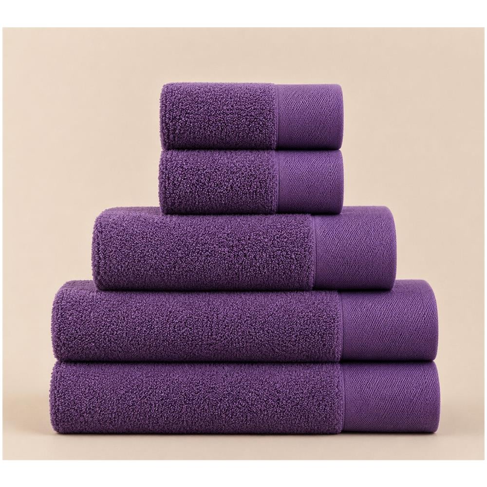 Set Asciugamani in Spugna - L’Eccellenza nel Tuo Bagno | SOFFICE - GRAPE ROYALE /VIOLA - Foto 1