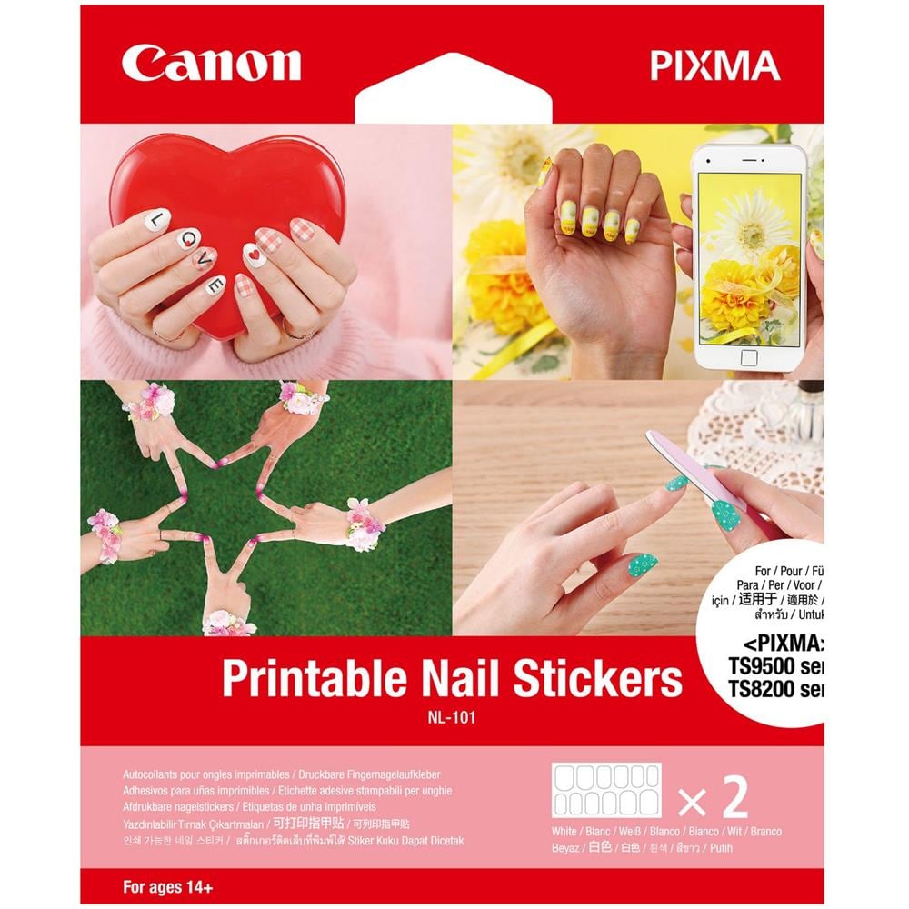 NL-101 Printable Nail Stickers 2sh - Foto 2