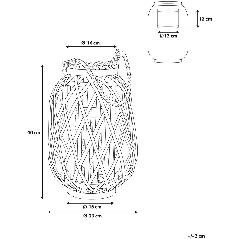 Lanterna Bianca 40 Cm Mauritius - Foto 2