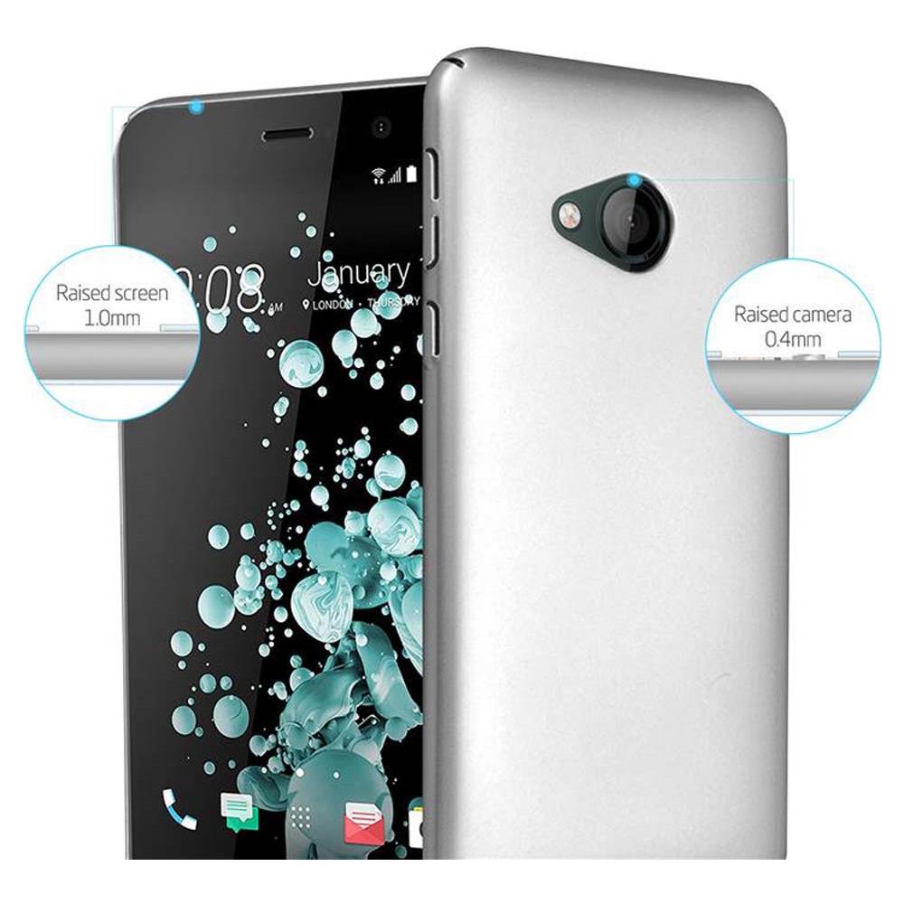 Custodia Compatibile Con Htc U Play In Argento Metallo - Hard Case Coperchio Protettivo In Look Metallico Contro I Graffi E Gli Urti - Foto 2