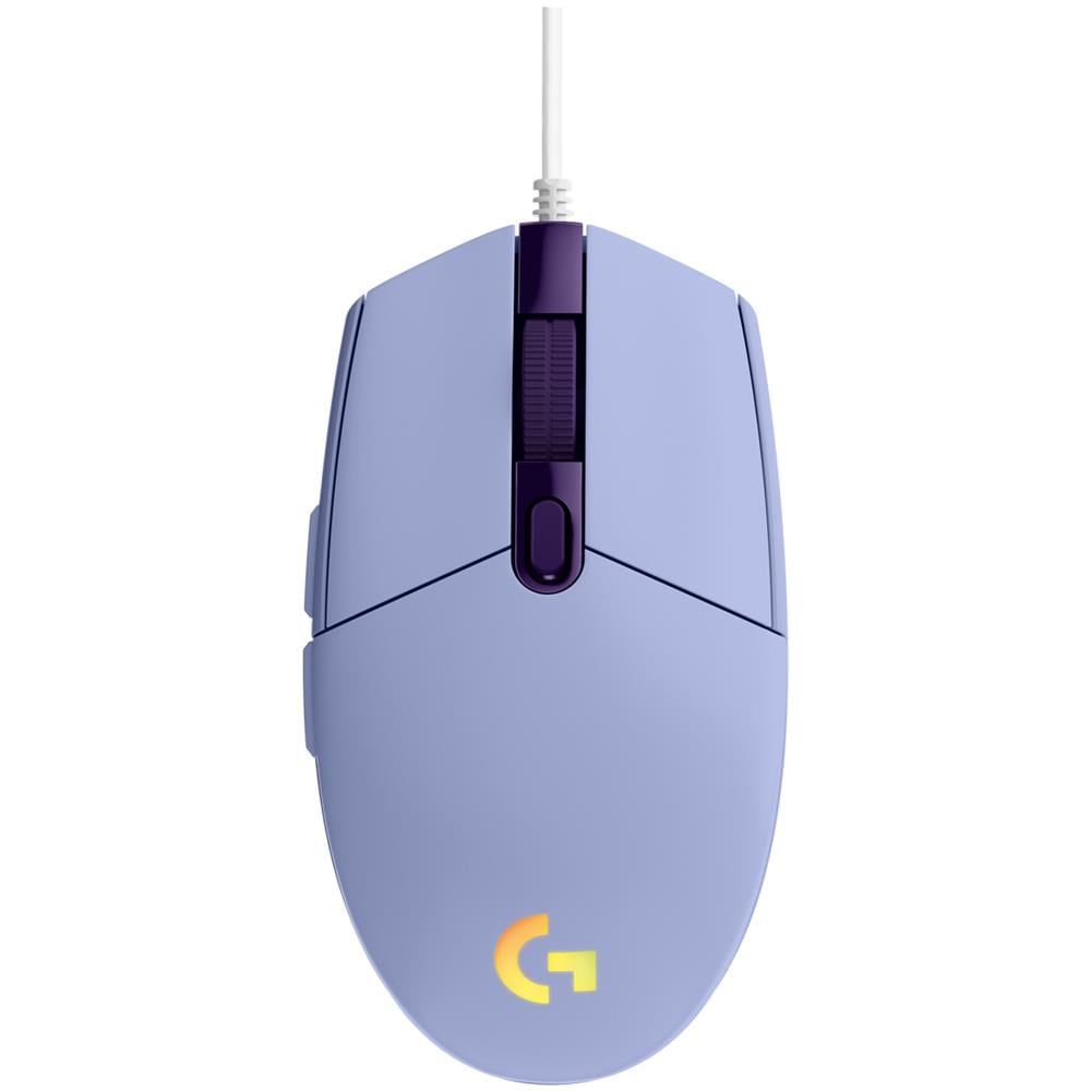Mouse Gaming G203 Lightsync RGB Ottico 6 Tasti 8000 DPI Colore Lilla - Foto 2