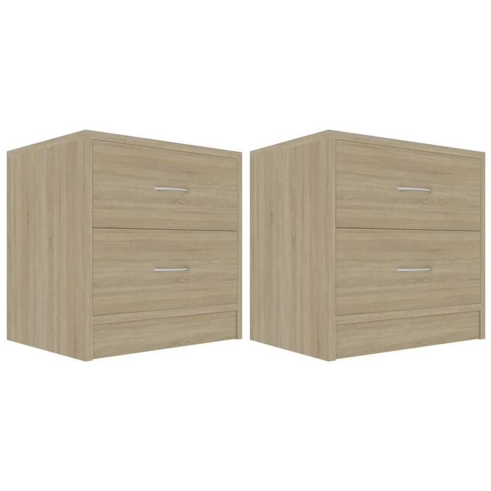 Comodini Rovere Sonoma 2 pz 40x30x40 cm in Legno Multistrato - Foto 2