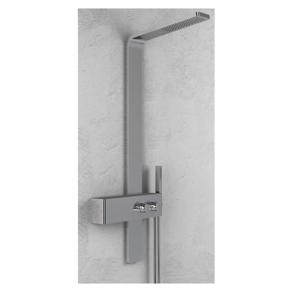 Colonna Doccia 016 Acciaio Inox Ad Incasso Spazzolato 2 Funzioni Top L50xp47xh130 - Foto 1
