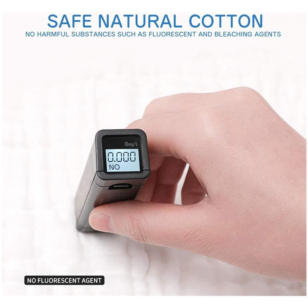 Bambino Mussola Washcloths 10 Pack 10x 10 Pollici Naturale Mussola Di Cotone Salviette Per Neonati Soft Organici 100 Cotone Panno Umido Bambino Appena Nato Volto Aggiuntivo Bambino Molle Del Tovagliolo E Mussola Panno Per Il Viso - Foto 4