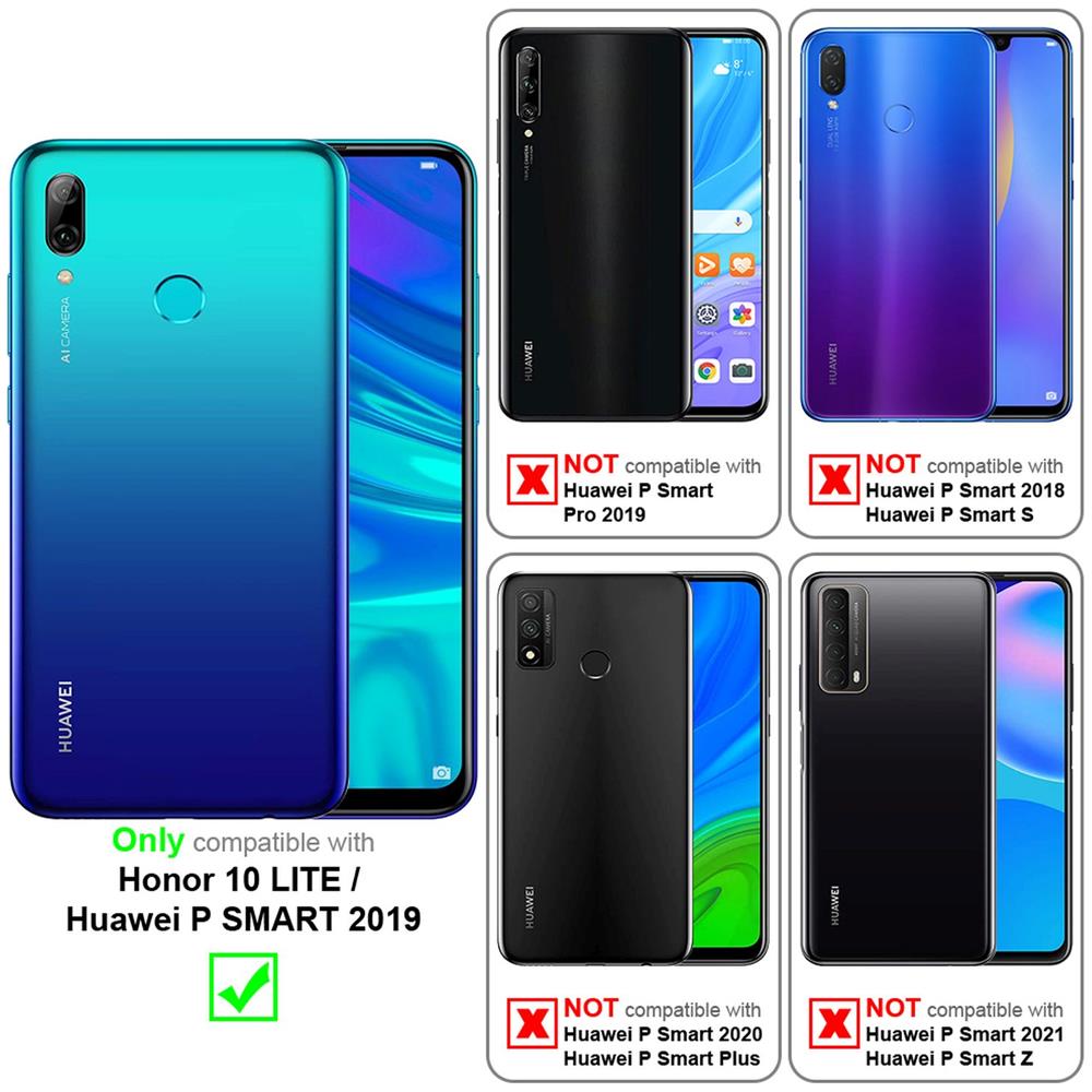Custodia Compatibile Con Huawei P Smart 2019 / Honor 10 Lite In Rosso Metallico - Coperchio Protettivo In Silicone Tpu Flessibile - Foto 2