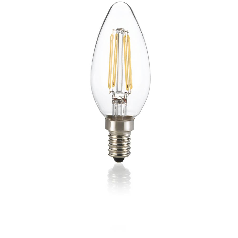 Lampadina E14 Oliva 4w 2700k Cri80 Trasp - Ideal Lux 270944 - Foto 1