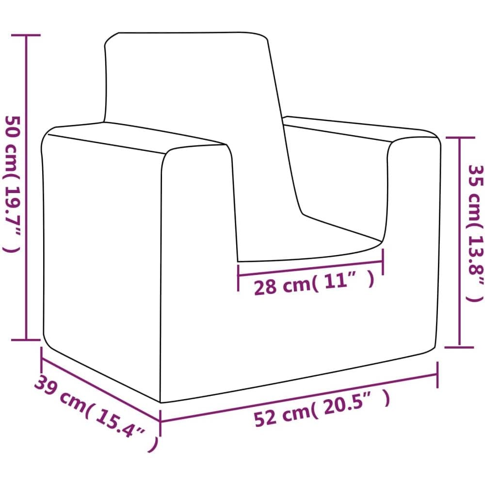 Divano per Bambini Antracite in Morbido Peluche - Foto 6