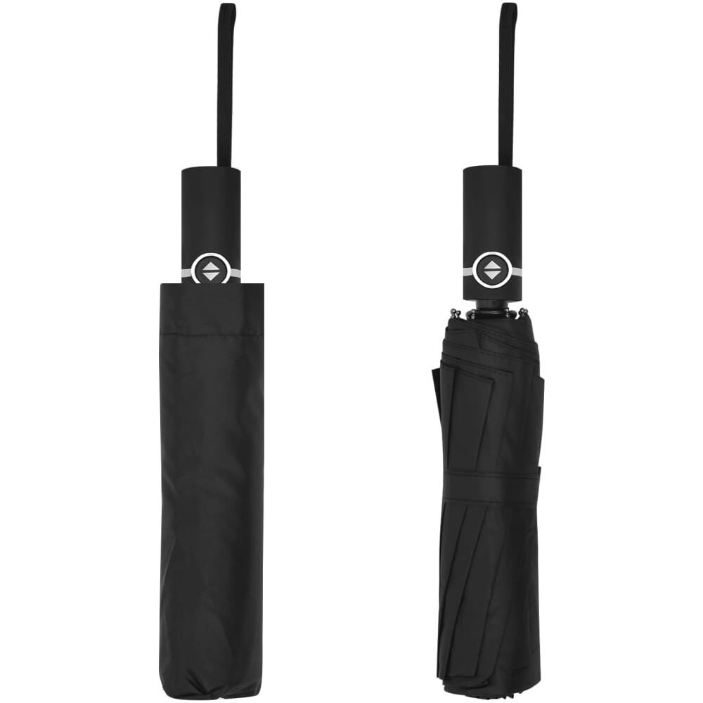 Ombrello Pieghevole Automatico Nero 104 Cm - Foto 3