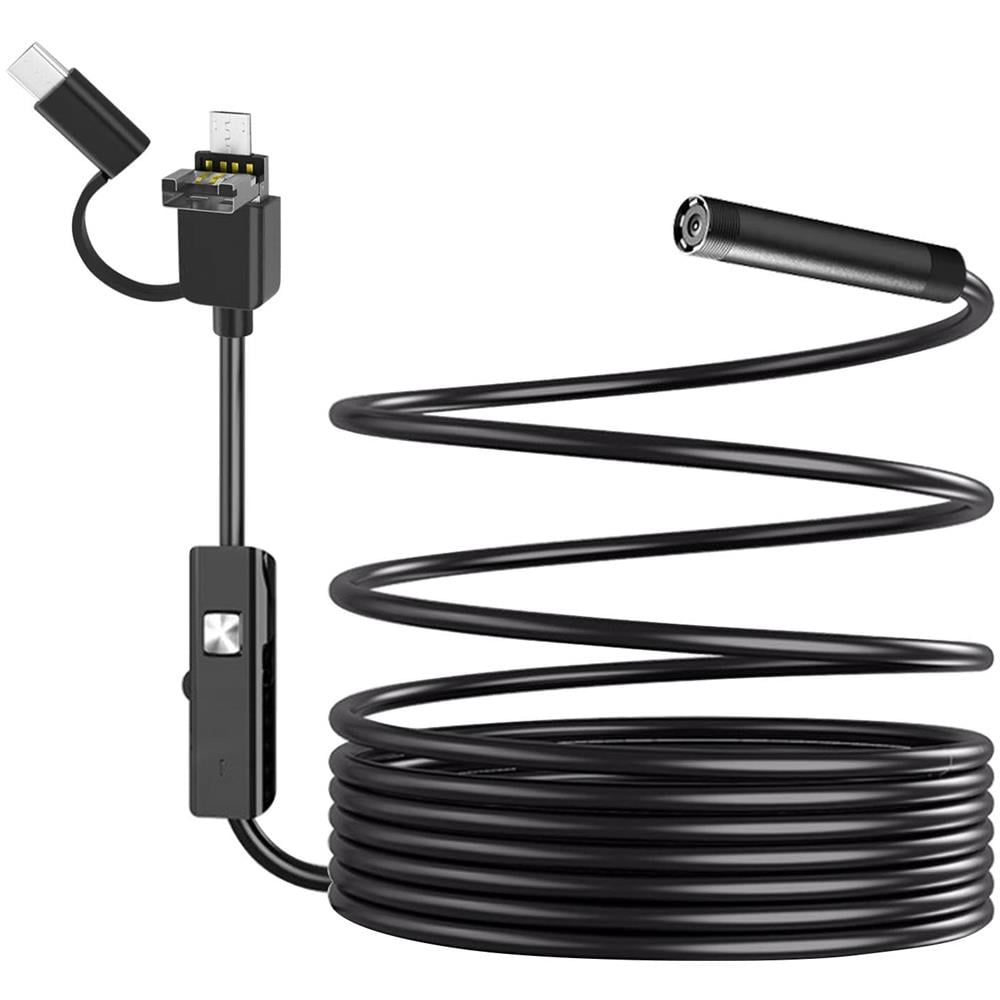 Endoscopio Impermeabile Ip67 Multi-porta Usb Usb-c Micro-usb, Lungo 3 Metri E 50 - Foto 1