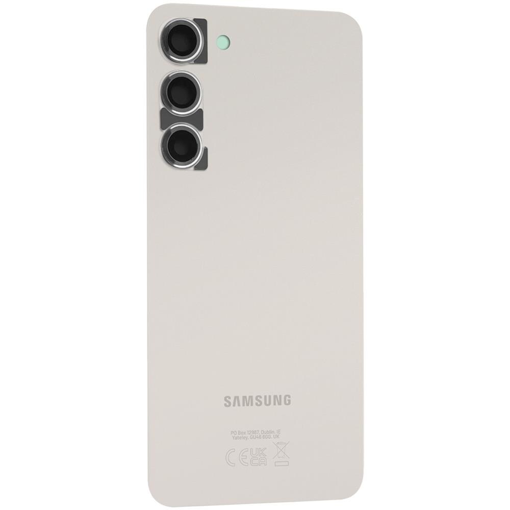 Vetro Posteriore Originale Galaxy S23 Plus + Lente Fotocamera, Cream - Foto 1