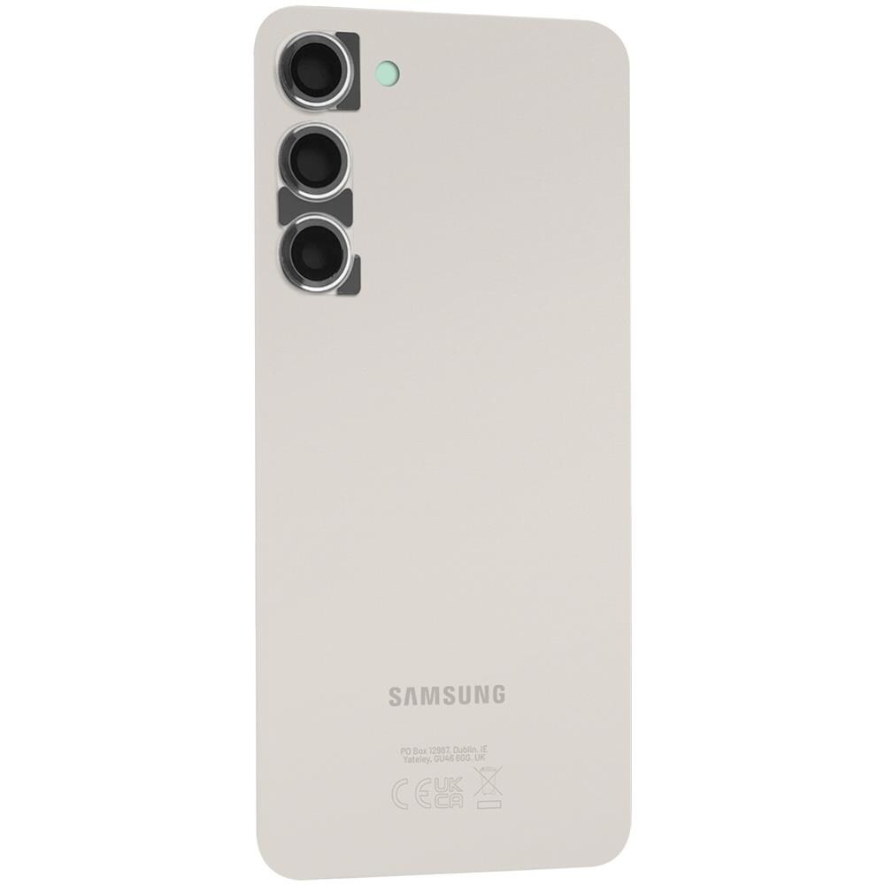 Vetro Posteriore Originale Galaxy S23 Plus + Lente Fotocamera, Cream - Foto 3