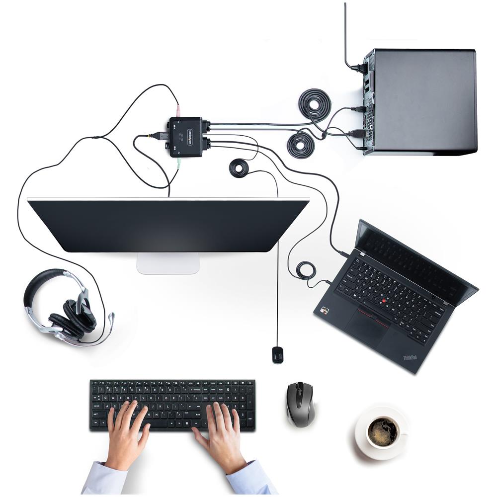 Switch per keyboard-video-mouse (kvm) Nero - Foto 2