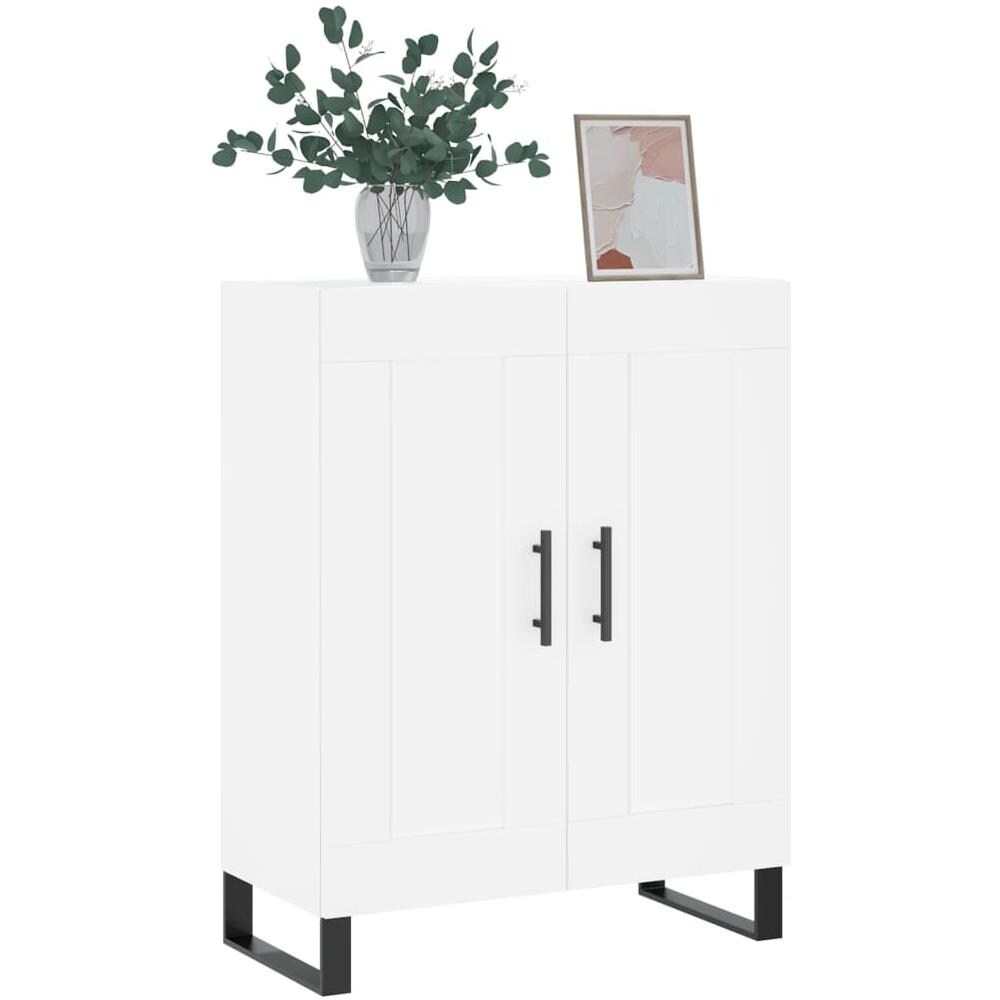 Credenza Bianca 69,5x34x90 Cm In Legno Multistrato - Foto 3