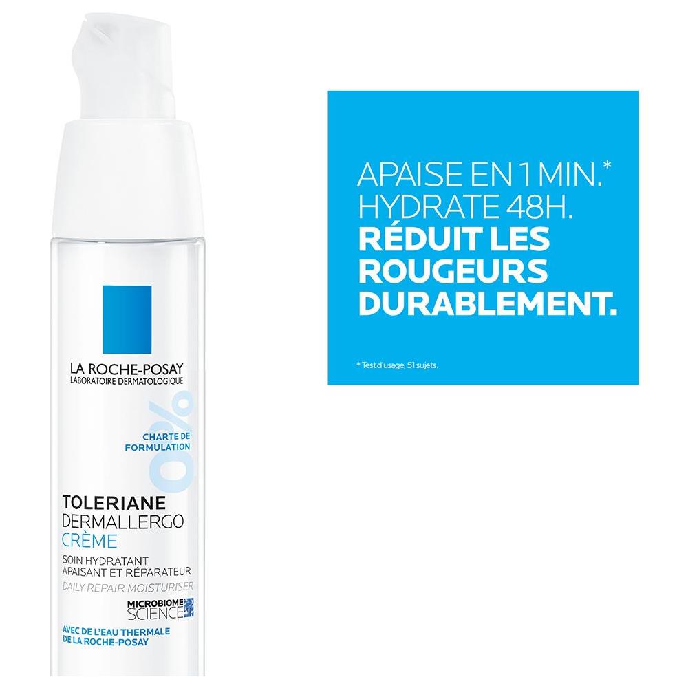 Crema Dermallergo Trattamento Viso Idratazione Intensa 48h 40ml Toleriane Pelle Sensibile O Allergica, Da Normale A Secca La Roche-posay - Foto 1