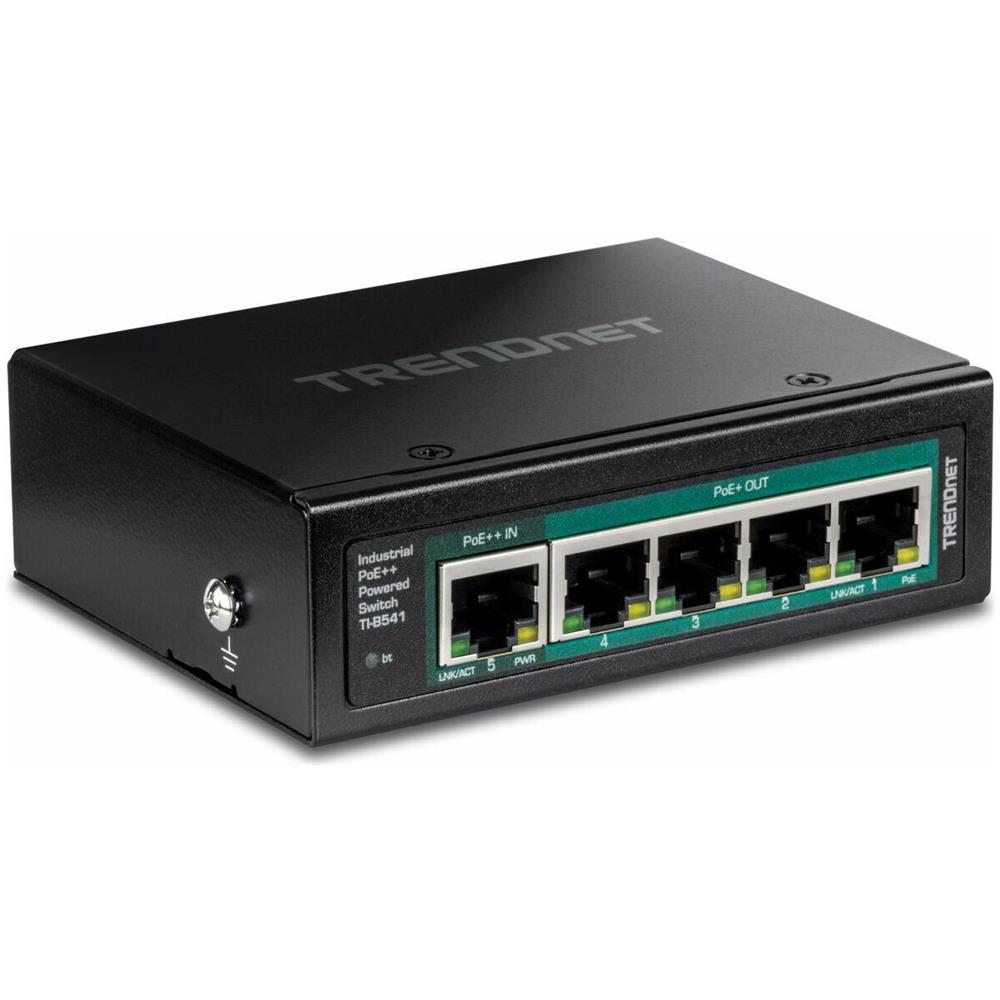 Switch Ti-b541 Ethernet (uscita PoE) Fino a 65 W di budget PoE ESD /EMI Colore nero - Foto 2