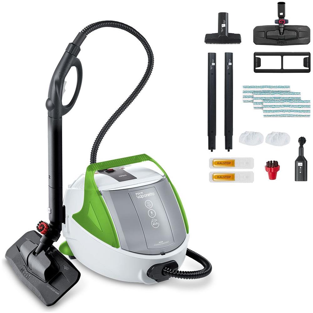 Vaporetto Pro 8X Eco Plus Pulitore a vapore cilindrico 1900 W Nero, Verde, Bianco - Foto 2