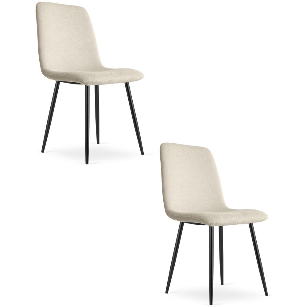 Poltrona imbottita RIFT per soggiorno - Beige x 2 - Foto 1