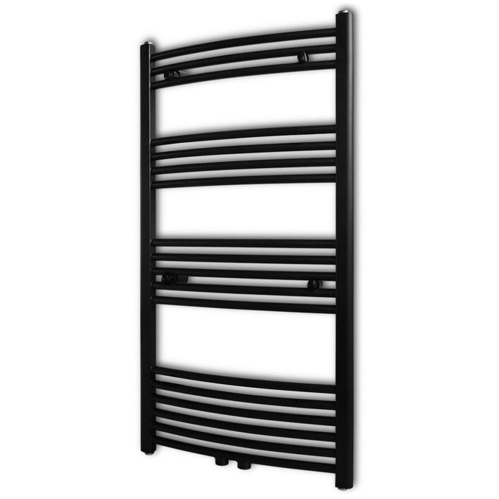 Scaldasalviette Da Bagno Curvo Nero 600 X 1160 Mm - Foto 1