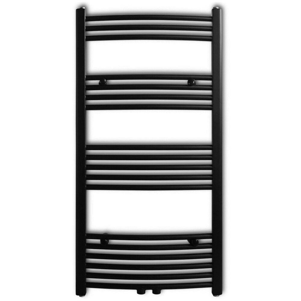 Scaldasalviette Da Bagno Curvo Nero 600 X 1160 Mm - Foto 2