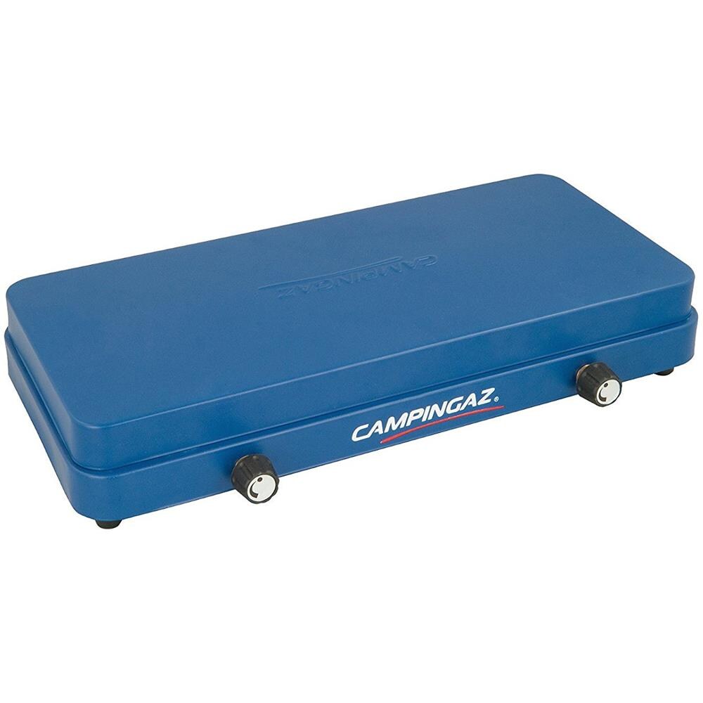Base Camp Fornello a Gas 2 Fuochi con Coperchio Blu - Foto 2