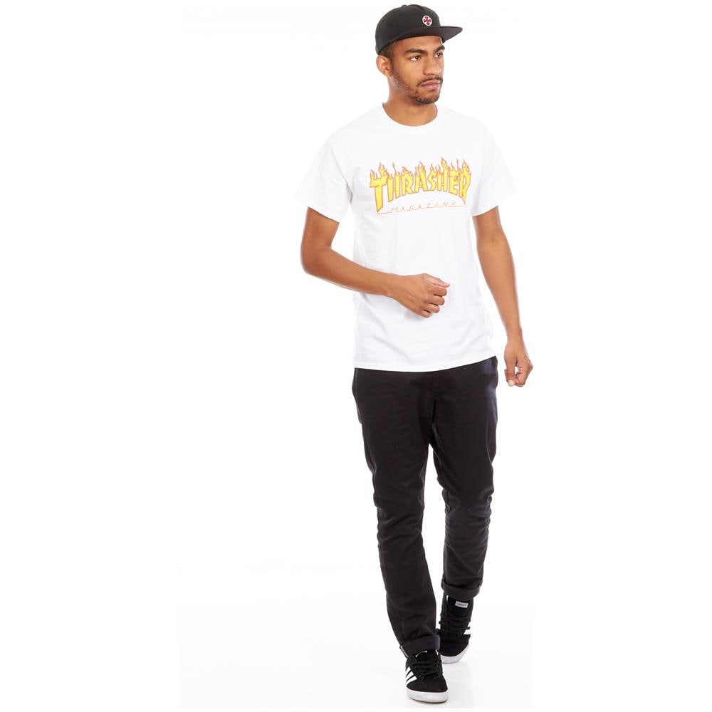 T-shirt Flame Logo Bianco (m, Bianco) - Foto 2