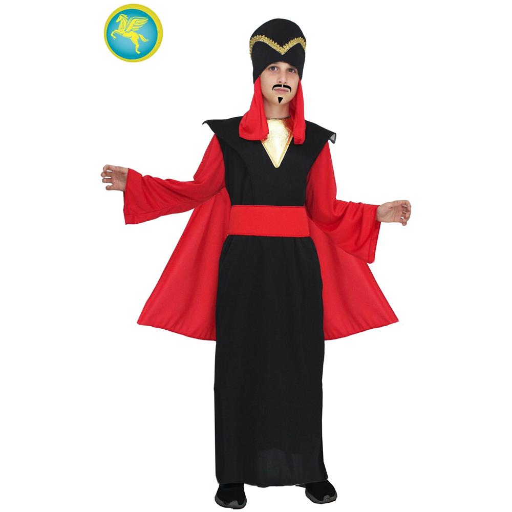 Costume Carnevale Jafar Taglia 5/6 Anni Vestito Bambino Pegasus - Foto 1