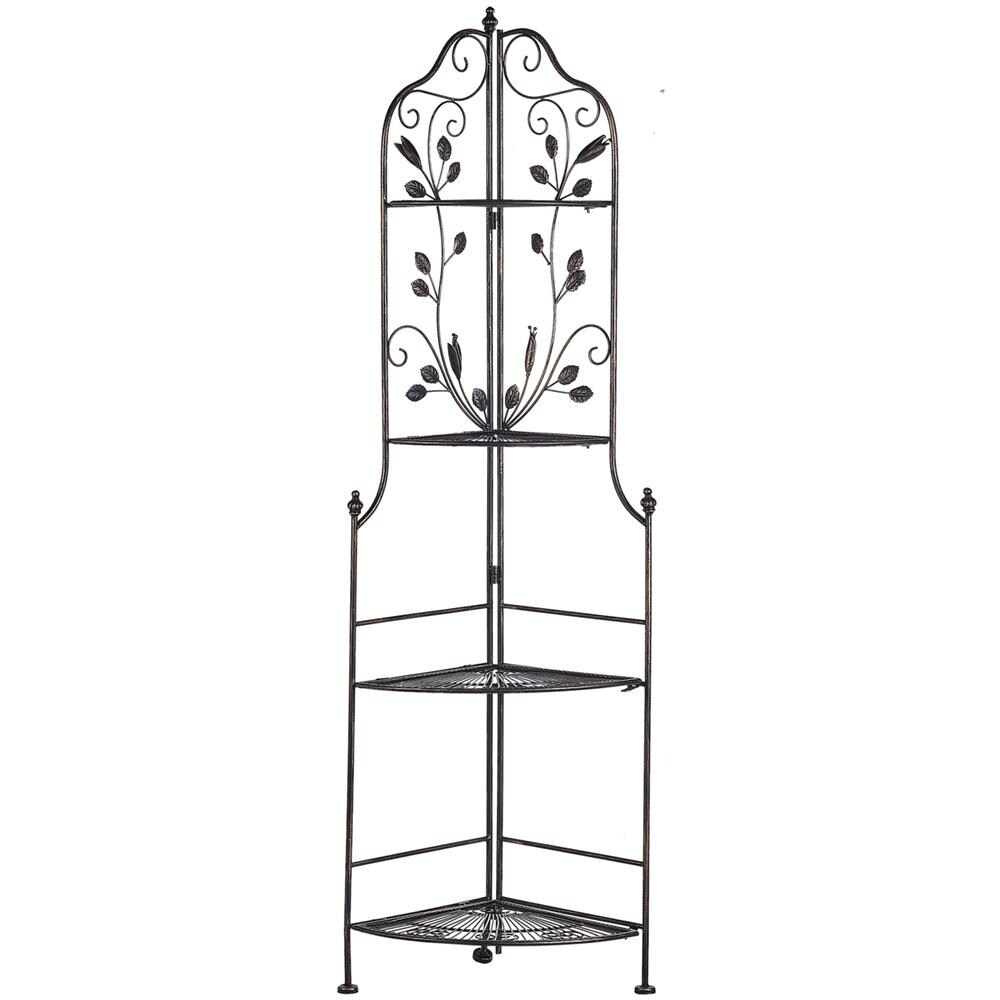 Scaffale Da Giardino In Acciaio Nero Siderno - Foto 1