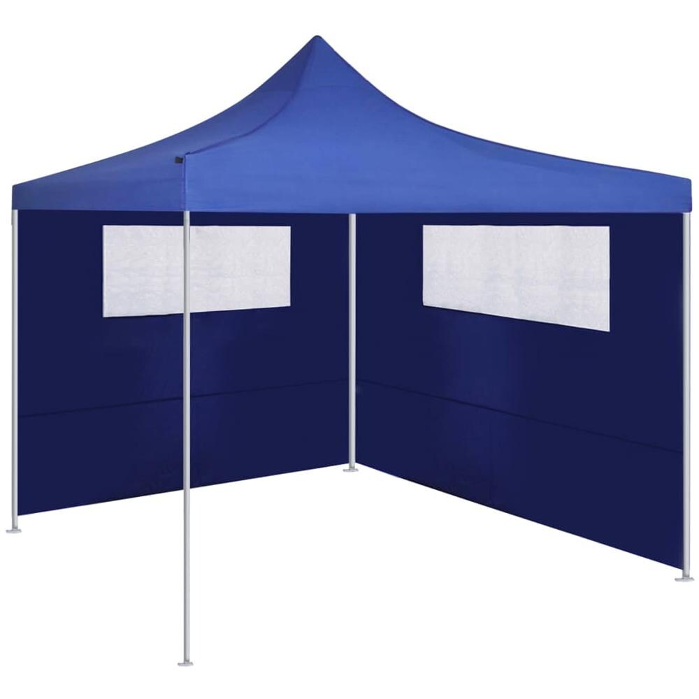 Parete Con Finestre Per Gazebo 6x2 M Blu - Foto 2