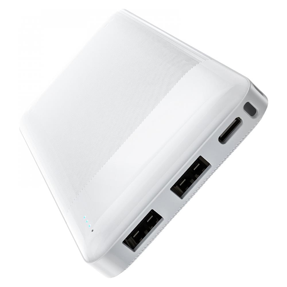 Power Bank 10000mah 2xusb 2a 2 Input Con Indicatore Led - White - Foto 5