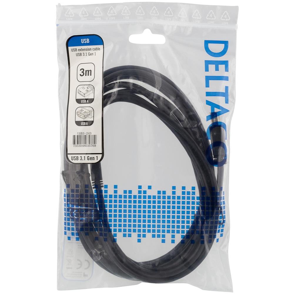 Cavo Di Prolunga Usb 3.1 Gen1, 3 M, Da Usb-a Maschio A Usb-a Femmina - Foto 2