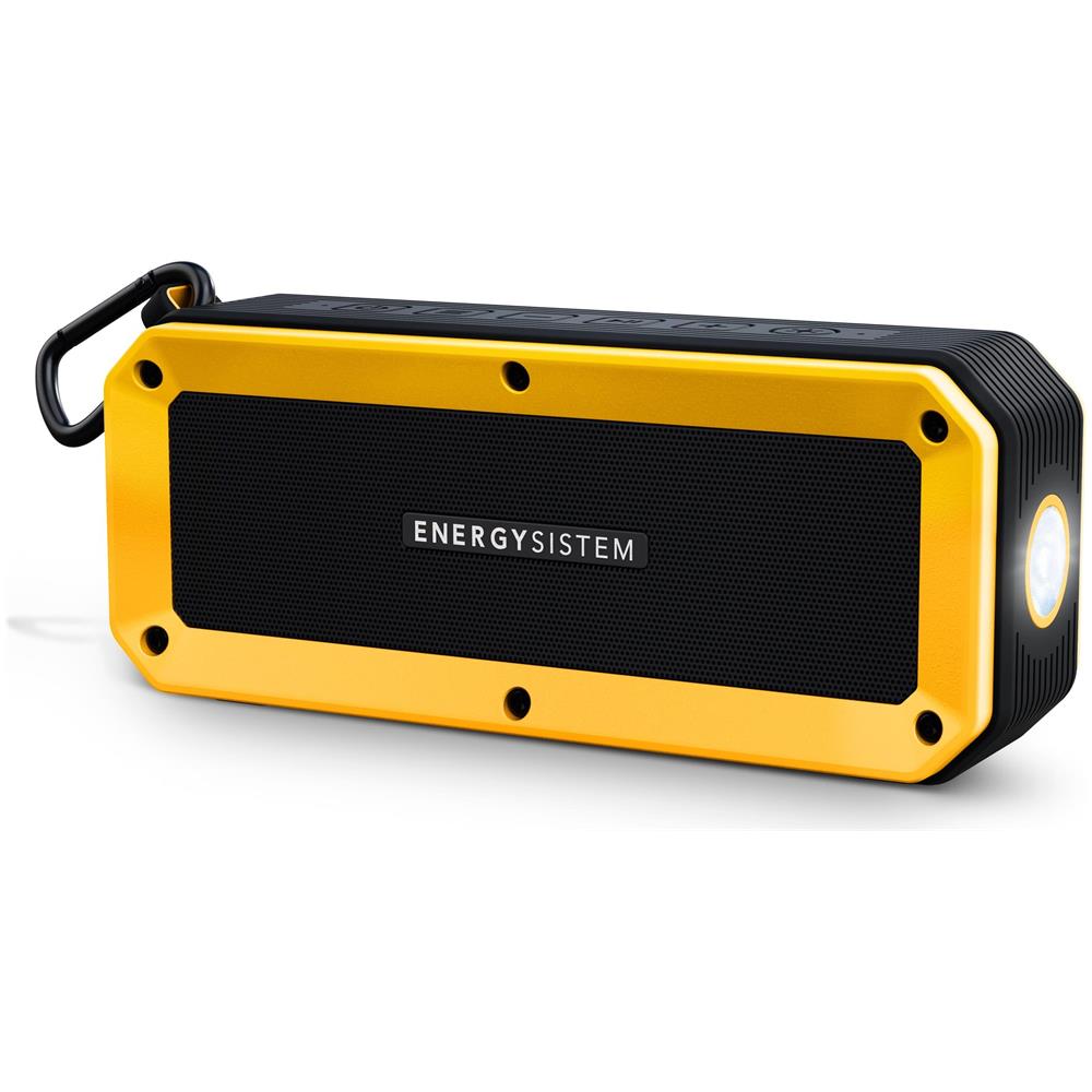 Altoparlante Bluetooth Portatile Outdoor Box Bike (bluetooth, Mani Libere, 10 W, Microsd, Radio Fm, Ingresso Audio, Resistente All’acqua E Agli Urti, Torcia, Accessori) - Giallo - Foto 1