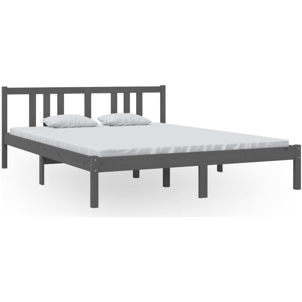 Giroletto Grigio in Legno Massello 150x200 cm King Size - Foto 2