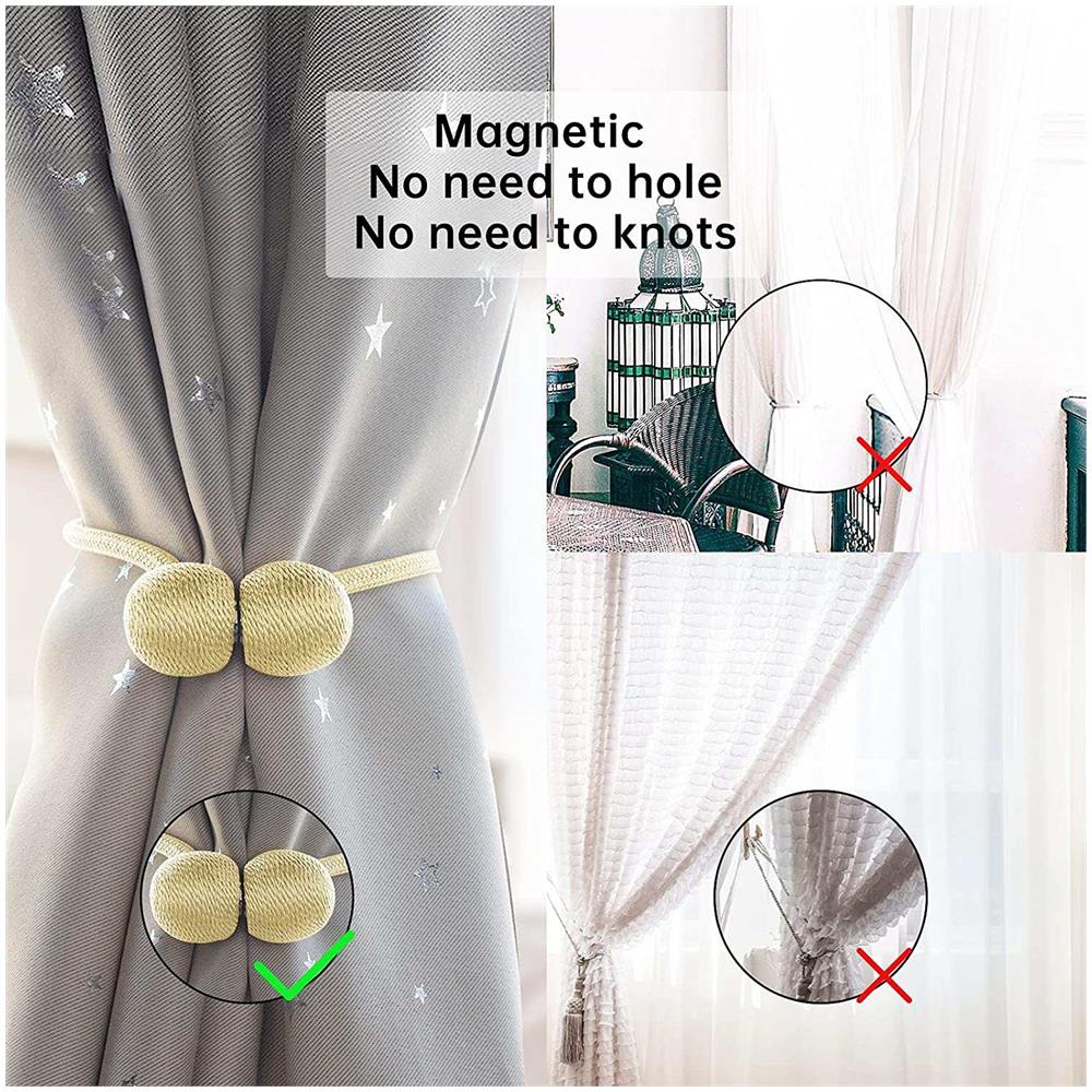 Copritenda Magnetico Oro Confezione Da 2 - Foto 2