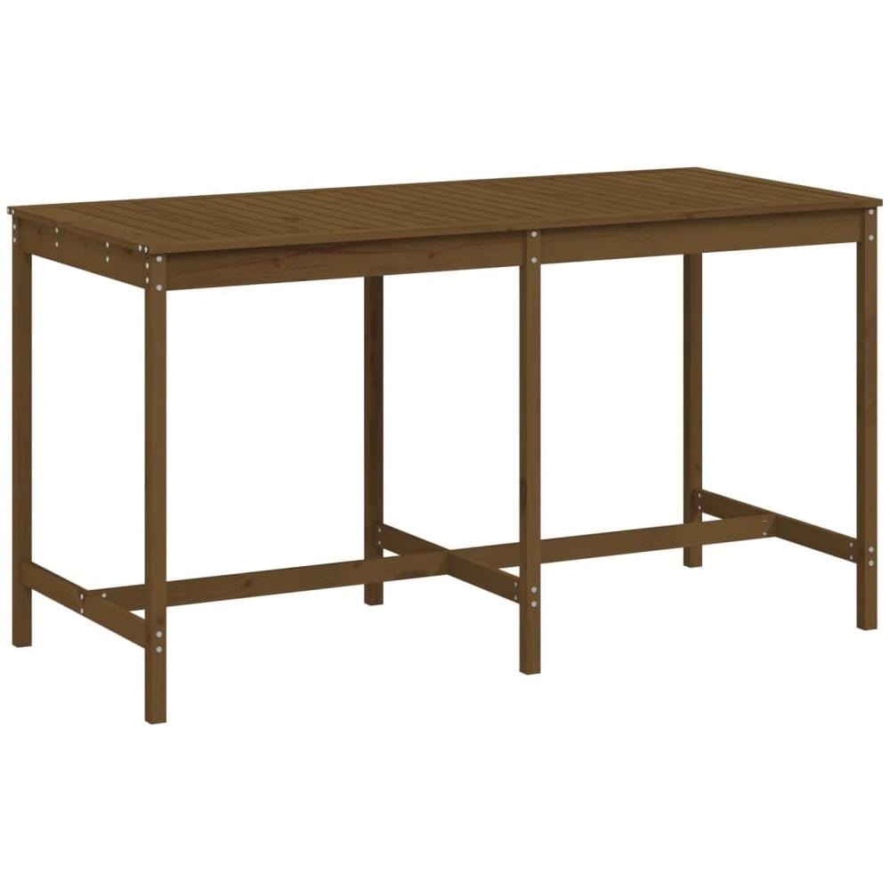 Tavolo Da Giardino Miele 203,5x90x110cm Legno Massello Di Pino - Foto 1