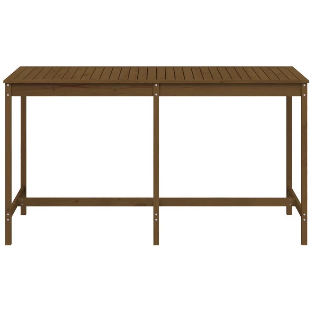 Tavolo Da Giardino Miele 203,5x90x110cm Legno Massello Di Pino - Foto 6