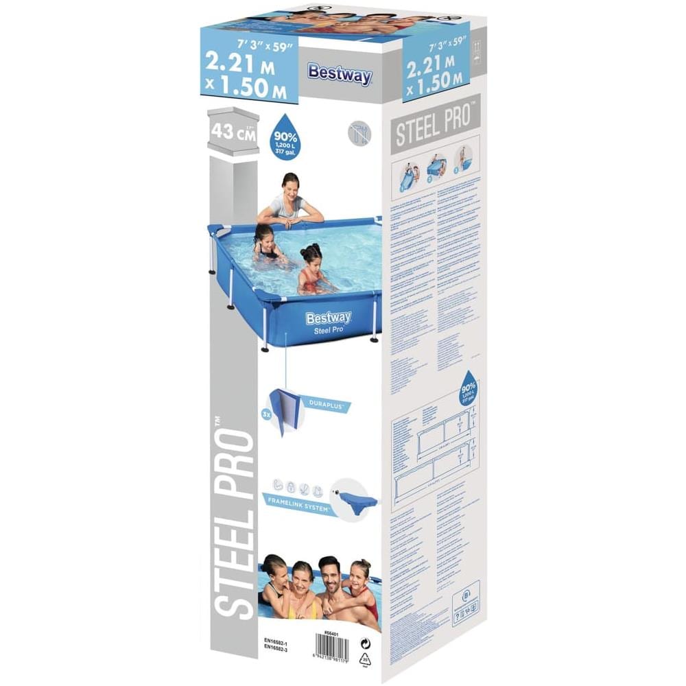 Piscina Steel Pro 221x150x43 Cm - Foto 3
