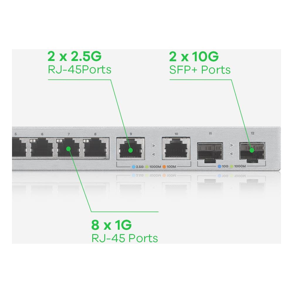 Switch XGS1210-12-ZZ0102F Gestito RJ-45: 8 Gigabit Ethernet (10/100/1000) AC /DC Grigio - Foto 8