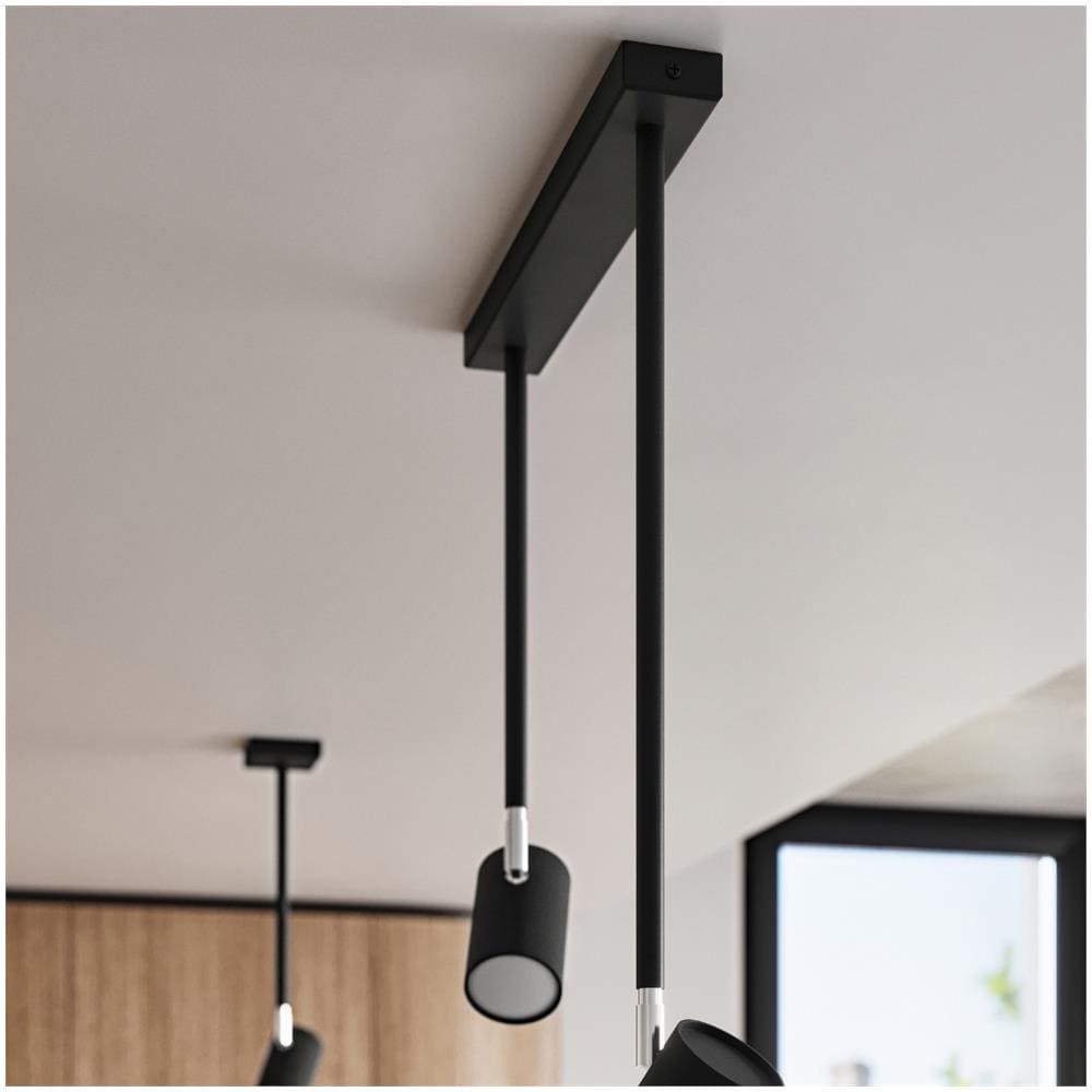 Lampada Da Soffitto Norano Nero Sl. 1074 - Moderno Lampade Da Soffitto Nero 33x10x6 Cm - Foto 1
