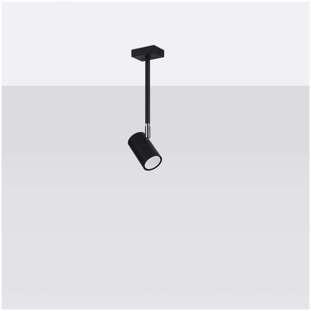 Lampada Da Soffitto Norano Nero Sl. 1074 - Moderno Lampade Da Soffitto Nero 33x10x6 Cm - Foto 2