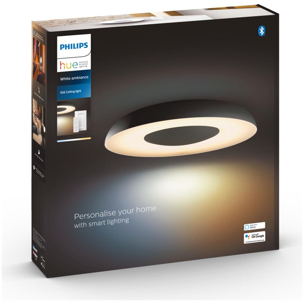 Philips Hue White ambiance Still Plafoniera Smart Nera + Dimmer Switch - Foto 5