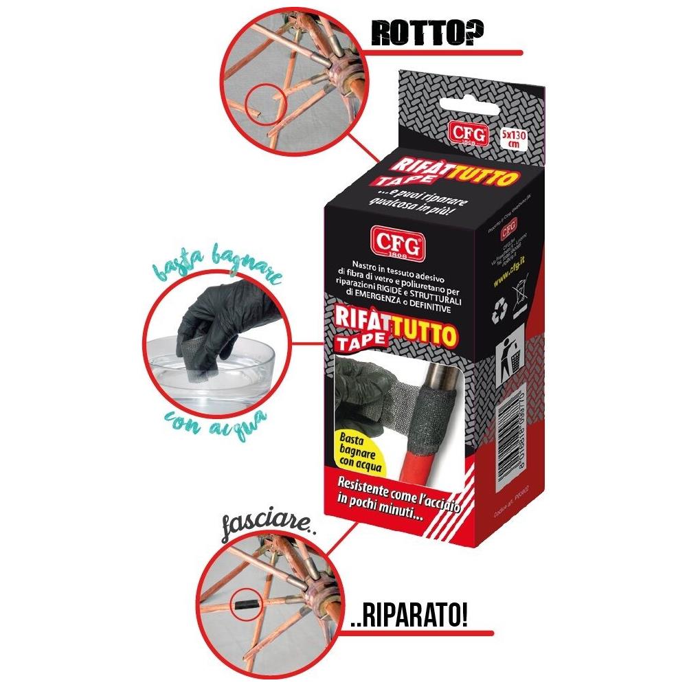 Rifattutto Tape Nastro Super Potente Ripara Tutto Tubi Tubazioni Tubature - Foto 1